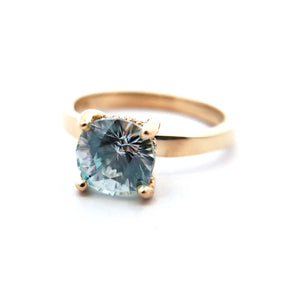 Blue Zircon Ring