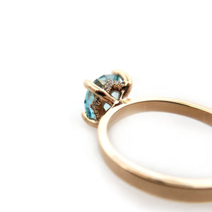 Blue Zircon Ring