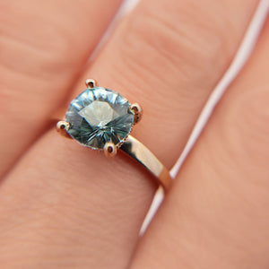 Blue Zircon Ring