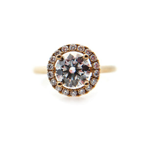 Round Moissanite Halo