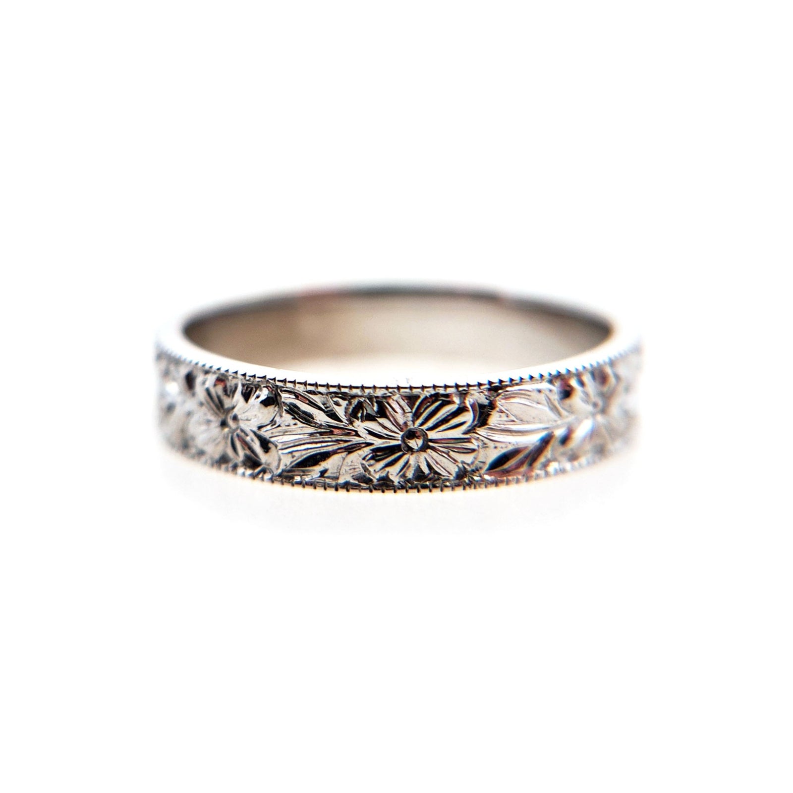 Engraved Floral Band