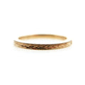 2mm Engraved Leaf Band