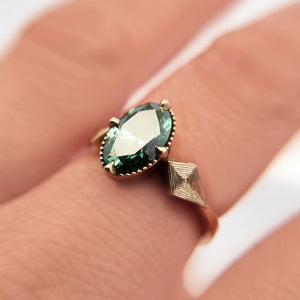 Green Oval Lab Diamond