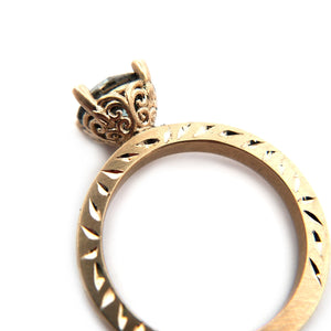 Green Lab Diamond Solitaire