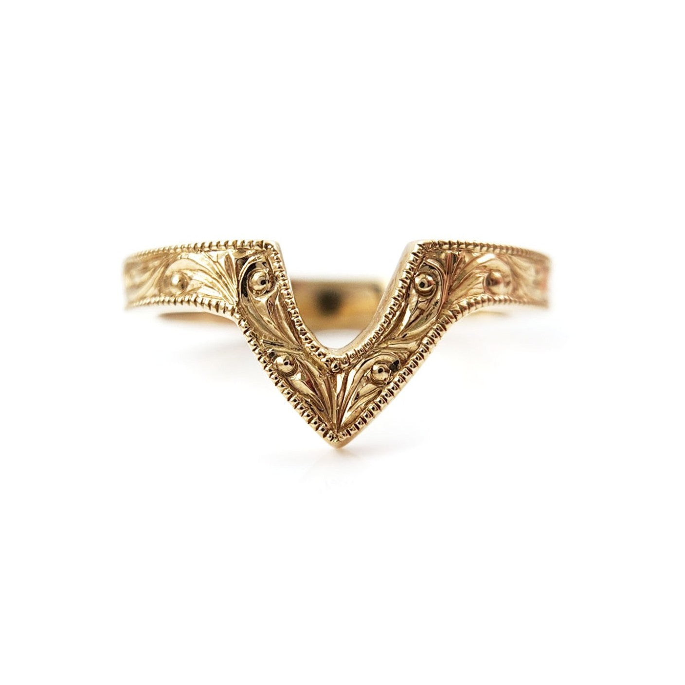 Engraved Chevron Band