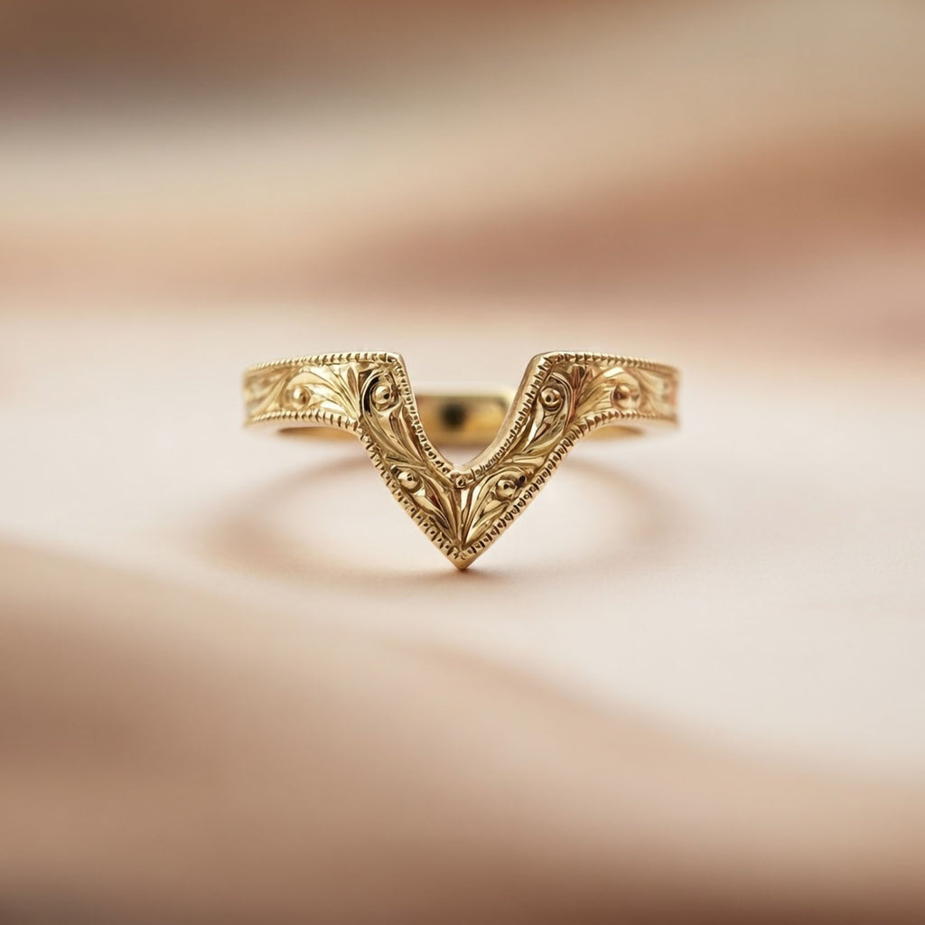 Engraved Chevron Band