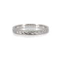 2mm Engraved Leaf Band